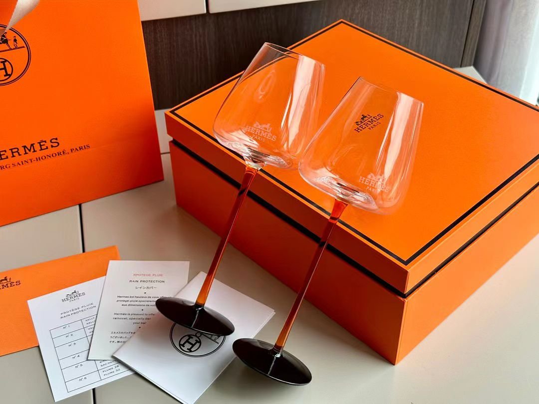 Hermes Glasses set of two - Hermes Cups | Aleppo Gift UAE